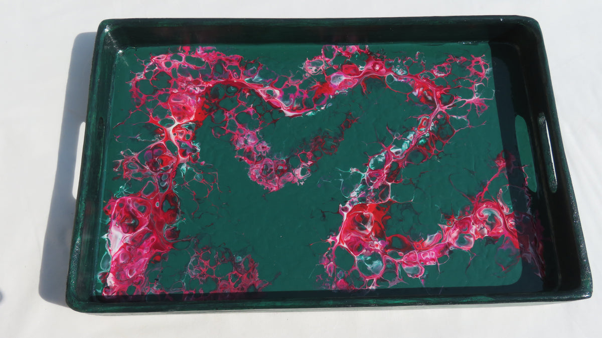 Plateau "Éclosion Fuchsia"