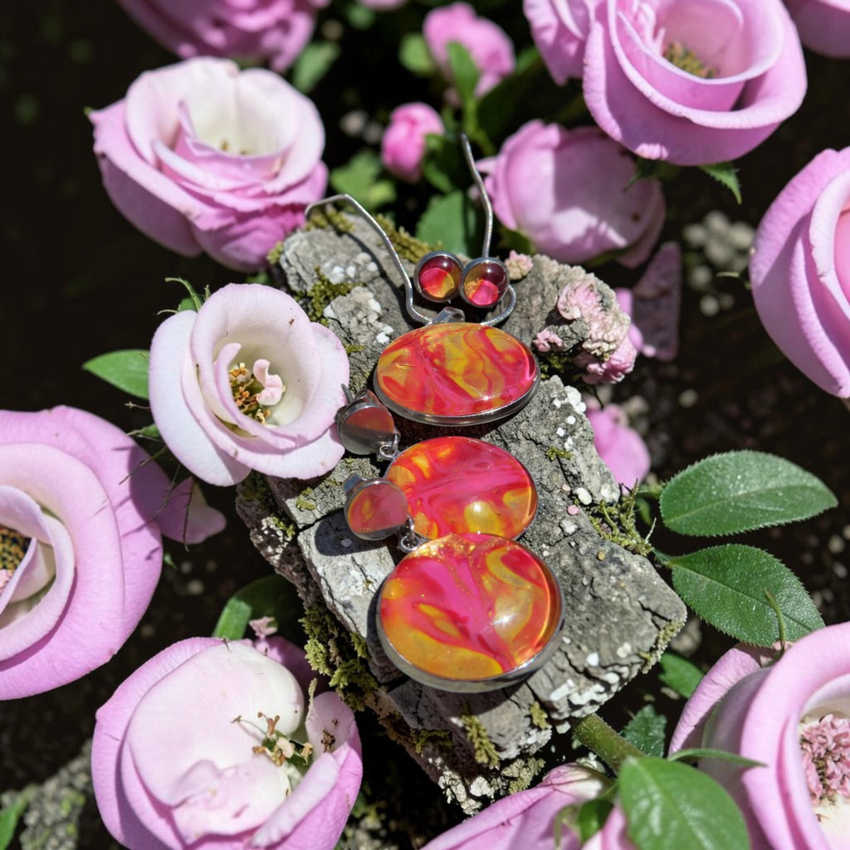 Parure "Brasier Irisé" N°0320