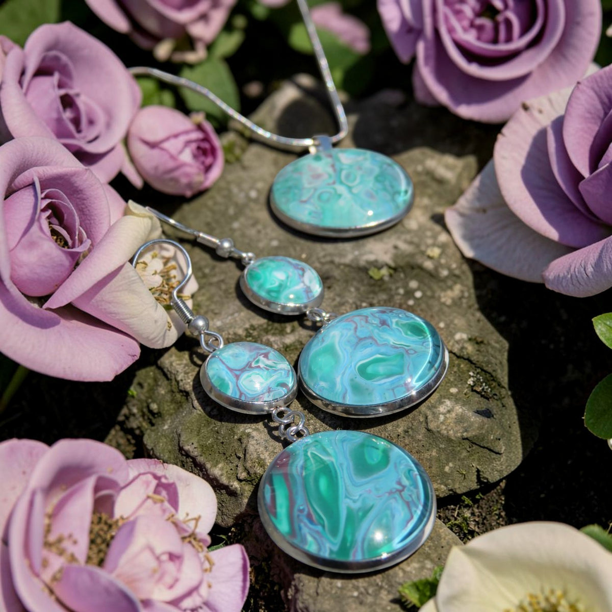 Parure "Lagon de Jade" N°0323