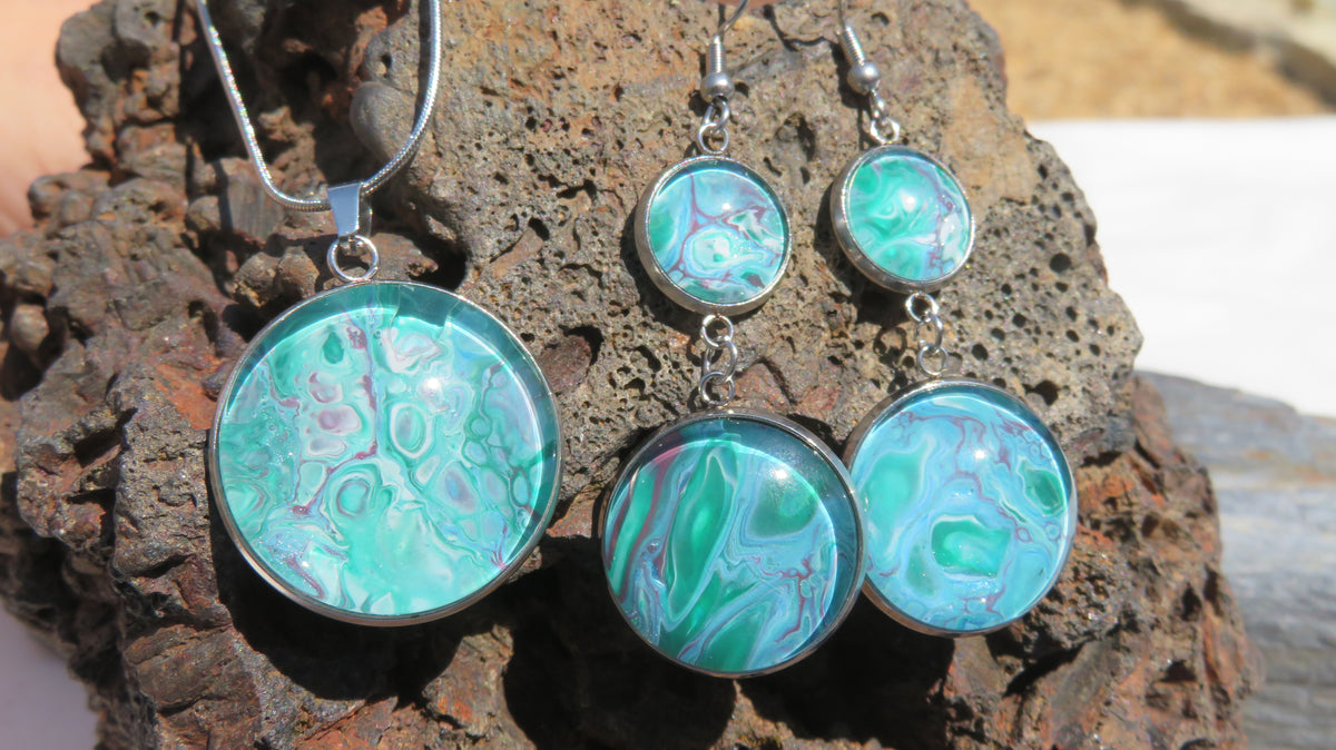 Parure "Lagon de Jade" N°0323