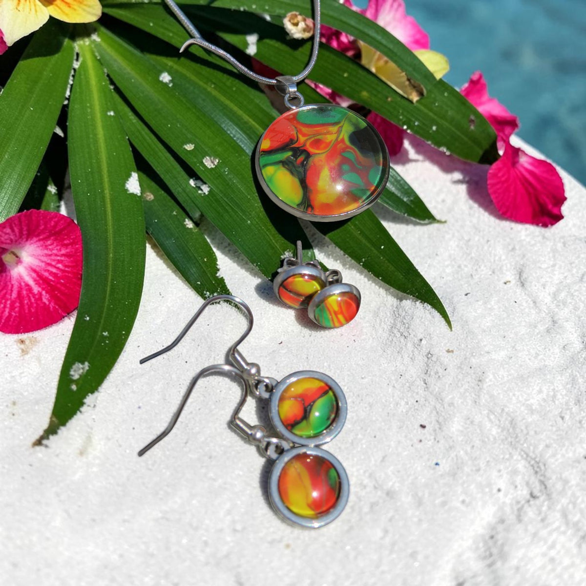 Parure "Soleil des Caraïbes" N°0163