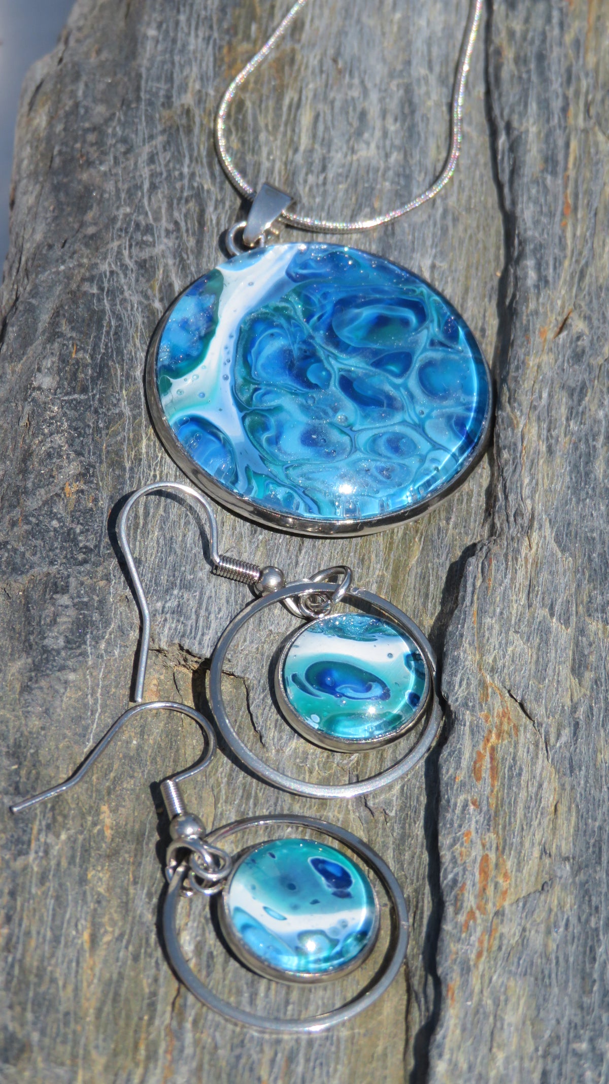 Parure "Perle du Grand Bleu" N°0061