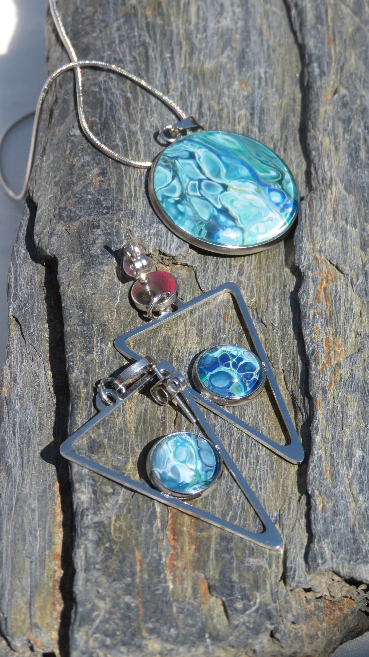 Parure "Reflets Arctiques" N°0333