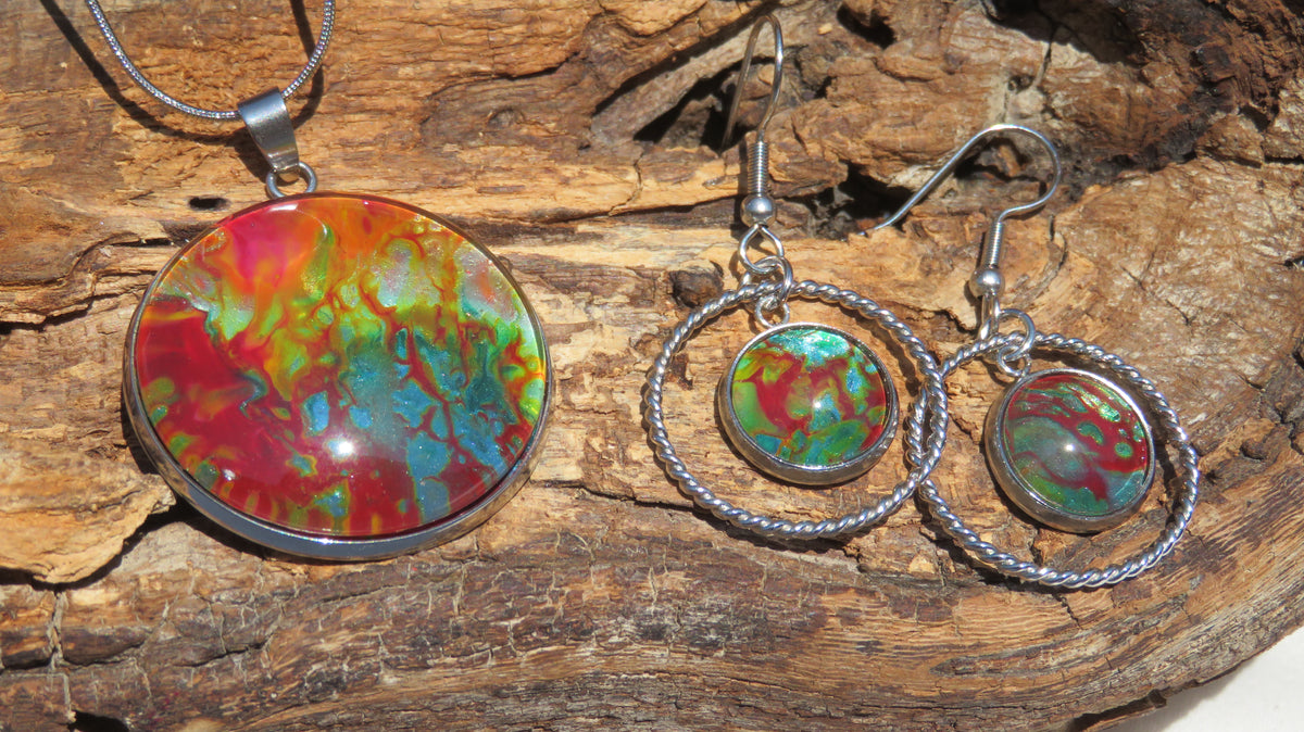 Parure "Jungle en Flammes" N°0282
