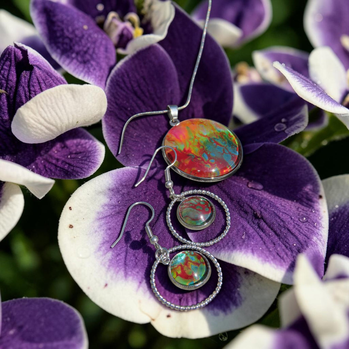 Parure "Jungle en Flammes" N°0282