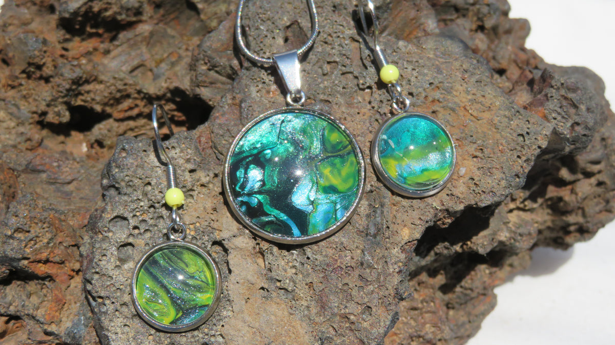 Parure "Reflets d'Amazonie" N°0284