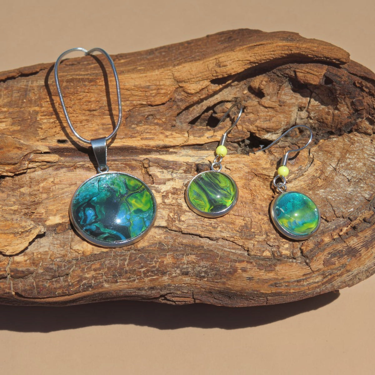 Parure "Reflets d'Amazonie" N°0284