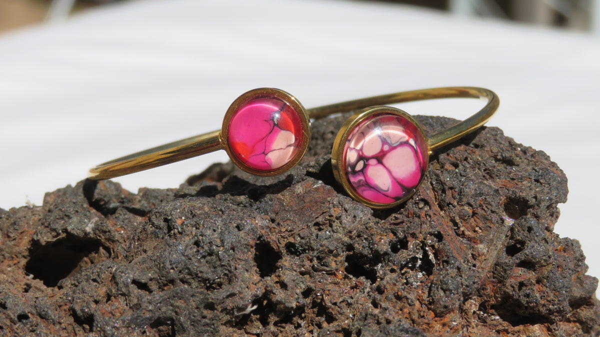 Bracelet "Rose Éclat" N°0182
