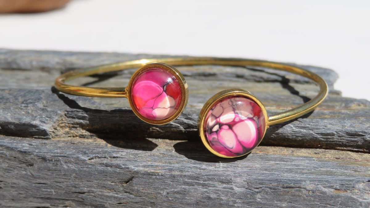 Bracelet "Rose Éclat" N°0182