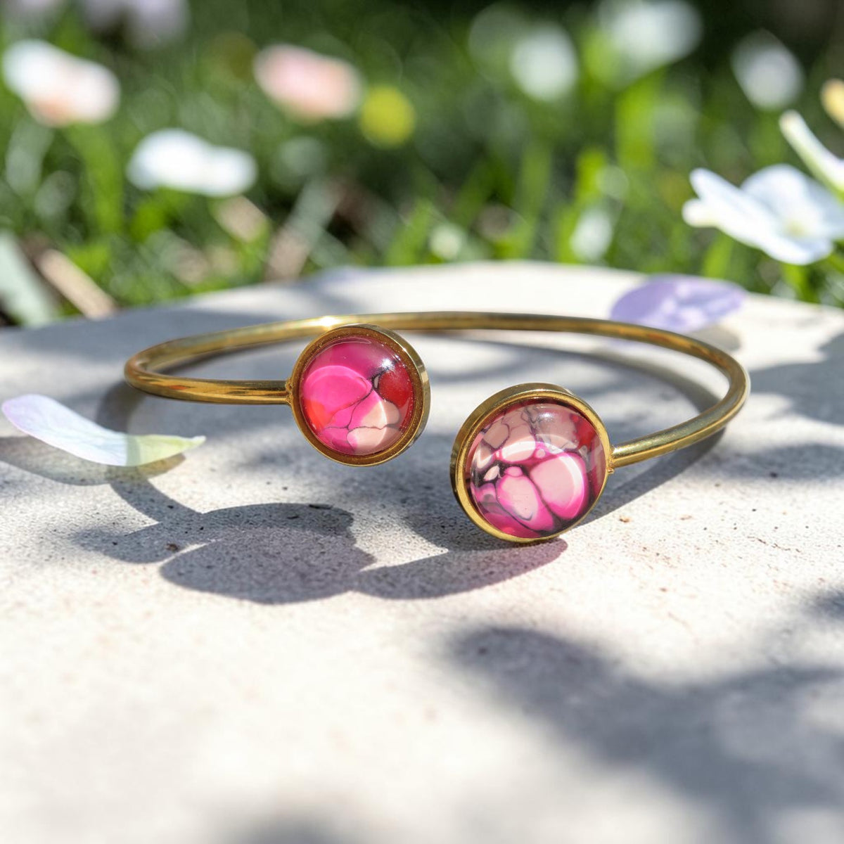 Bracelet "Rose Éclat" N°0182
