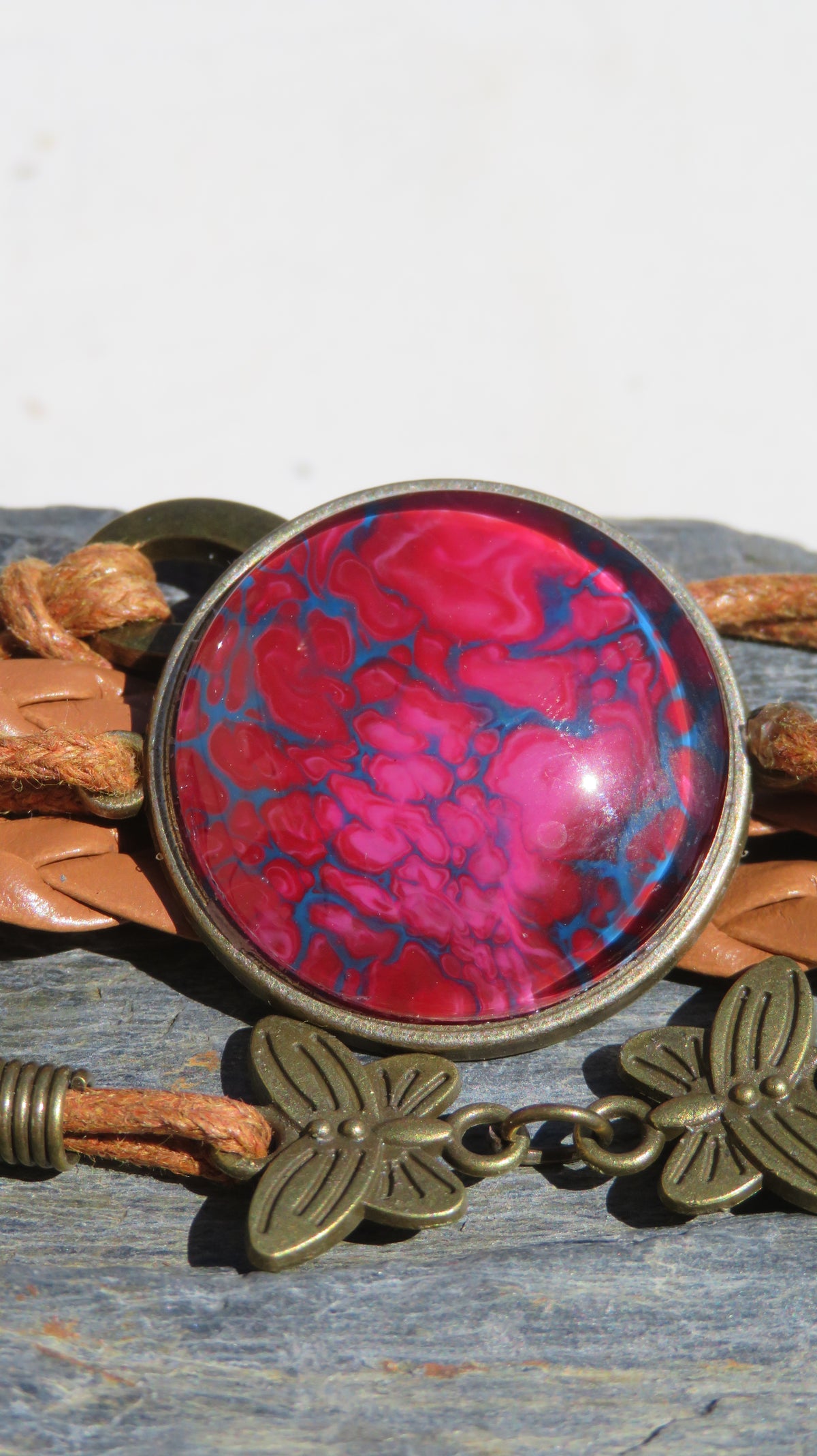 Bracelet "Fleur de Feu" N°1016