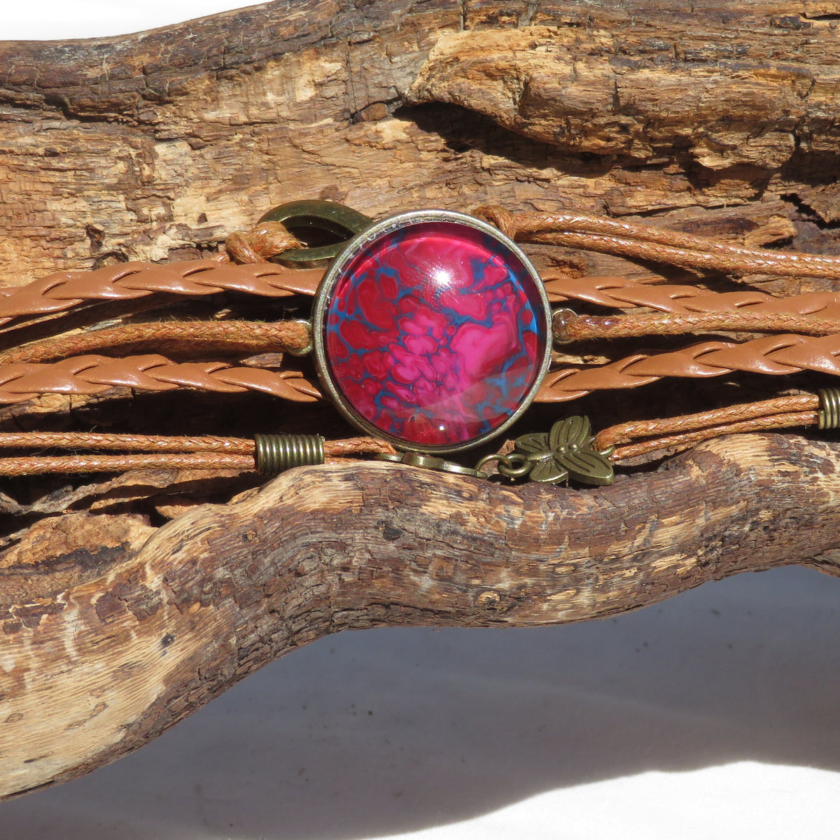 Bracelet "Fleur de Feu" N°1016