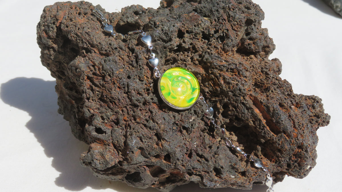 Bracelet "Tourbillon Citron Vert" N°0894