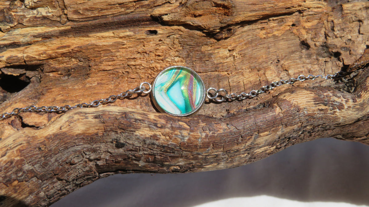 Bracelet "Nymphéa d'Azur" N°0048