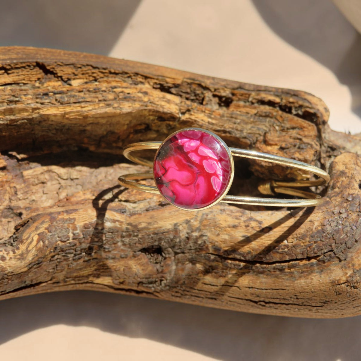 Bracelet "Onde Fuchsia" N°0651