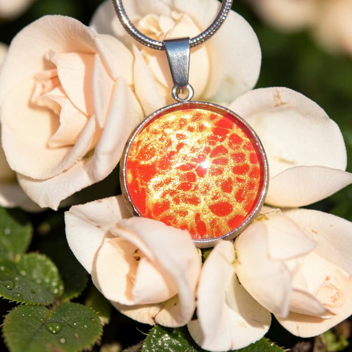 Collier "Cœur de Magma" N°0951
